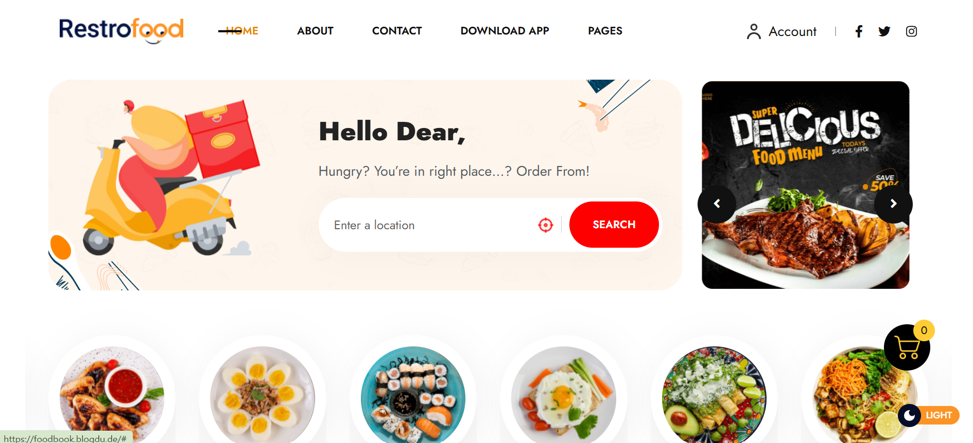 Food Ordering & Delivery Website